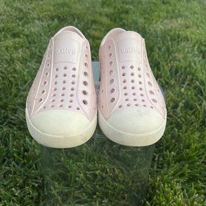 Kids Native Shoes Jefferson Slip-On Vegan Sneakers Pink Toddler Girls Pu…